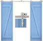 TSMST 8FT Sliding Barn Door Hardware Kit, Stainless Steel Heavy Duty Sturdy by TSMST