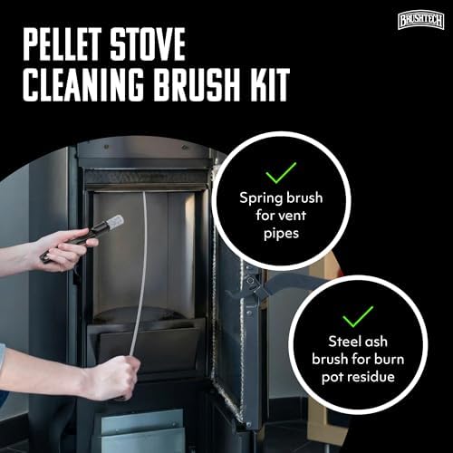 Brushtech Pellet Stove Cleaning Brush Kit, 3 inch Vent Pipe, 10 ft Rod - Image 6
