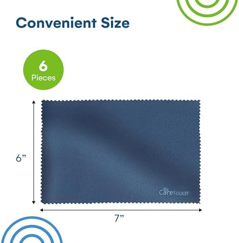 Care Touch Microfiber Glasses Cleaning Cloth 6 Pack - Image 3