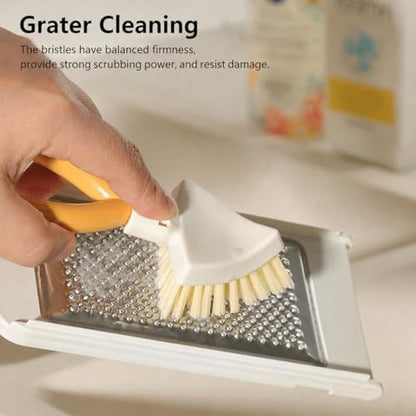 Foldable Triangle Cleaning Brush, 1 Pack Short Handle Crevice Scrub Brush - Image 5