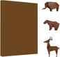 A4 Origami Paper Brown 100 Sheets, 8.27×11.7 inch Double Sided Color Easy Fold Big Origami Paper A4 Colored Copy Papers Thin 70gsm for Beginners, DIY handwork Art and Craft Projects (210 x 297 mm)