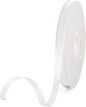 3/8" x 100 Yards White Polyester Satin Ribbon Single Faced Bulk Fabric Ribbons for Gift Wrapping, Crafting and DIY Projects, Scrapbooking, Bows and Card Making