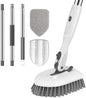 SetSail Tile Tub Scrubber Brush 3-in-1 Long Handle Shower Brush by SetSail
