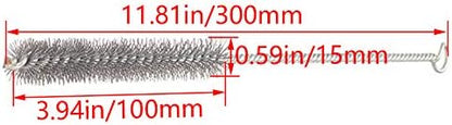 Utoolmart Steel Wire Cleaning Brush, Spiral Power Tube Brush, Steel Wire Tube - Image 2