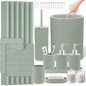Sage Green Bathroom Decor Set Complete by LetUsMakeHomeYourFavoriteDestination