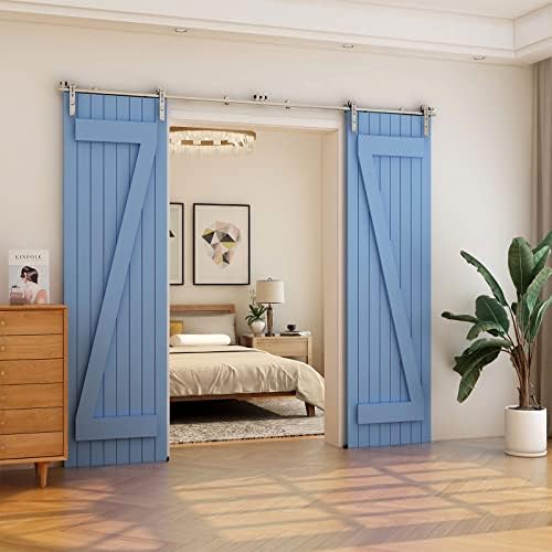 TSMST 8FT Sliding Barn Door Hardware Kit, Stainless Steel Heavy Duty Sturdy - Image 3
