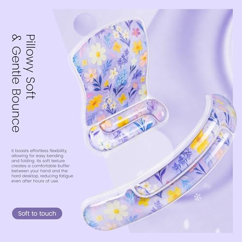 Ospelelf Mouse Pad with Wrist Rest and Ergonomic Gel Keyboard Hand Wrist - Image 4