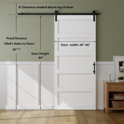 SMARTSTANDARD 30in x 84in Sliding Barn Door - Image 3