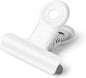 Coideal White Bulldog Paper Clips, 20 Pack 2 Inch Large Metal Binder Clips Round Hinge Clamps for Food Bags, Pictures Photos, Art Crafts, Office School (50 mm)