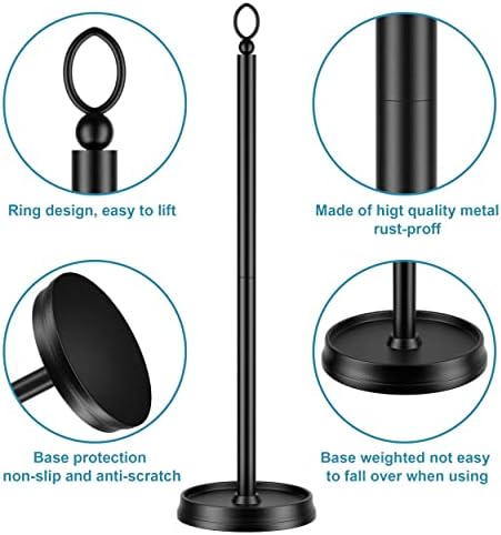 ROLABAM Heavy Weighted Toilet Paper Holder Free Standing, Spare Toilet Paper - Image 3