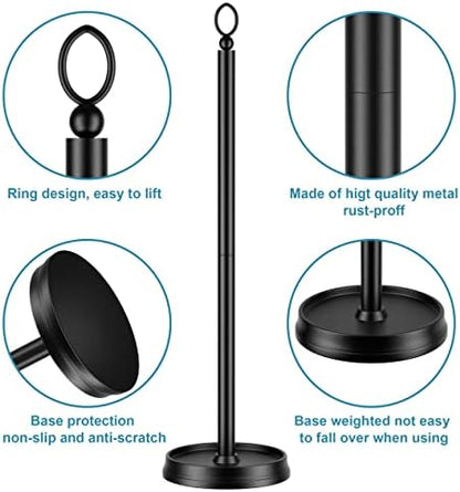 ROLABAM Heavy Weighted Toilet Paper Holder Free Standing, Spare Toilet Paper - Image 3