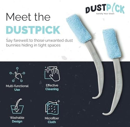 Reusable Microfiber Duster & Crevice Cleaning Brush, 2 Pack - Image 2