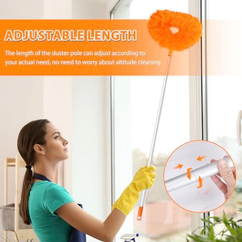 FONUNO Ceiling Fan Cleaner Duster High Ceiling Extended Fan Blade Cleaner - Image 3