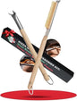 Senwosa Pizza Oven Brush with Scraper, Pizza Turner Fork Set by Senwosa