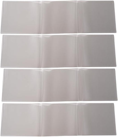 aoG Mahjong Card Holder for Mah Jongg Hands and Rules, Non Glare, PVC Plastic, Soft, Durable, 2025 (Large - 4 pcs)