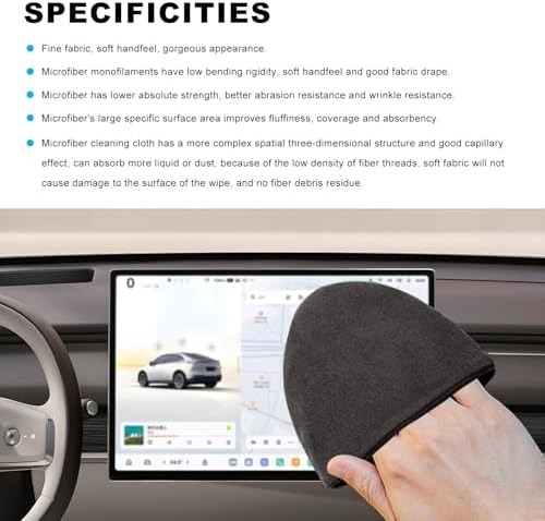 Ohleats 2PCS Car Screen Cleaner, Microfiber Cleaning Pad, Triangle+Round - Image 3