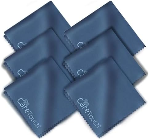 Care Touch Microfiber Glasses Cleaning Cloth 6 Pack by CareTouch
