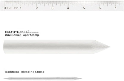 Creative Mark Blending Stumps - Solid Double-Ended Blending Stumps for Blending Charcoal, Pencils, Pastels, and More! - [Size # 4-12 Count] (Pack of 2)