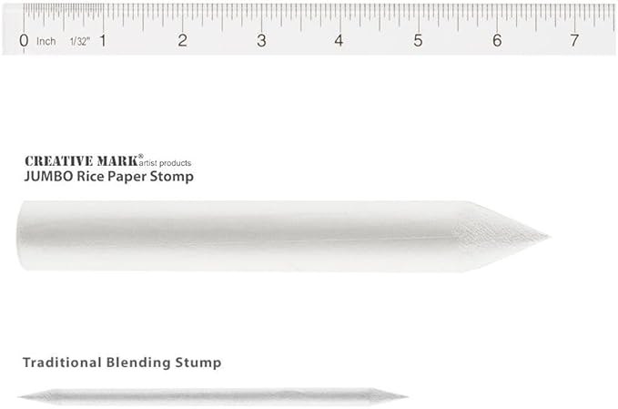 Creative Mark Blending Stumps - Solid Double-Ended Blending Stumps for Blending Charcoal, Pencils, Pastels, and More! - [Size # 8-12 Count]
