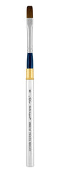 Silver Brush Limited 2802ST-8 BelleAqua Short Handle Bright Travel Brush with Soft Red Sable Synthetic Bristles, Professional Artist Watercolor Brush, Also for Acrylic, Gouache, Inks, & Dyes, Size 8