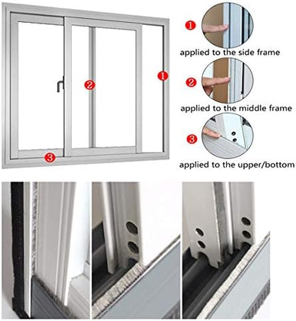 Brush Weather Stripping Window Insulation Sealer - Image 6