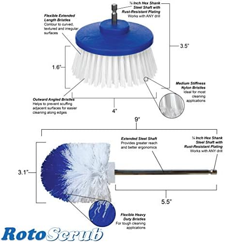 RotoScrub Drill-Powered Cleaning Brushes - Image 5