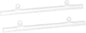 MECCANIXITY PVC Poster Hanger Rail Poster Strip Bar 25cm/10inch Clear with Clips for Poster, Map, 4 Set