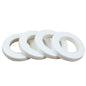 4 Rolls Floral Tape 1/2" Wide 30 Yards Floral Tapes for Bouquet Stem Wrap and Flowers Making Craft Projects and Wedding (White)