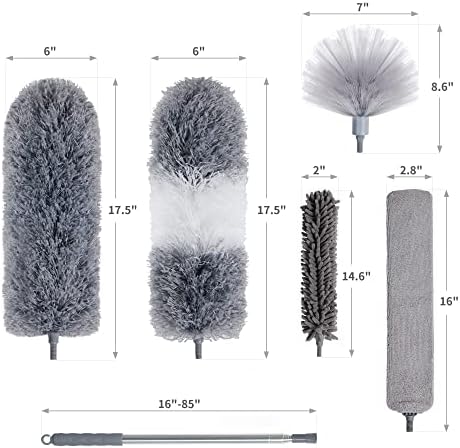 BOOMJOY Microfiber Feather Duster 7PCS, Bendable Dusters - Image 6