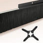 8-Pack Garage Door Brush Seal – Cepia Black Bottom Sweep – Roll-Up Door by DoorBrushSweep