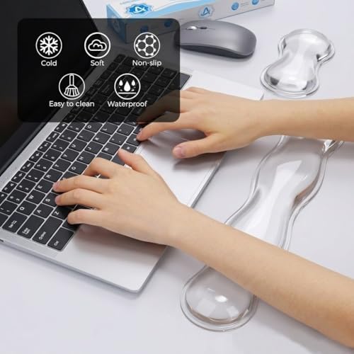 Gel Wrist Rest for Keyboard and Mouse, Wrist Rest for Keyboard, Mouse Wrist - Image 2