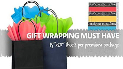 Flexicore Packaging Gray Pin Stripe Print Gift Wrap Tissue Paper Size: 15 Inch X 20 Inch | Count: 10 Sheets | Color: Gray Pin Stripe