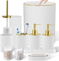 White Bathroom Accessories Set by LetUsMakeHomeYourFavoriteDestination
