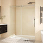 Frameless Sliding Shower Door, 44-48 Inch Width x 76 Inch Height, 1/4" Tempered by Unknown