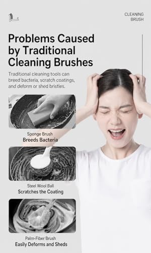 Foldable Triangle Cleaning Brush, 1 Pack Short Handle Crevice Scrub Brush - Image 6