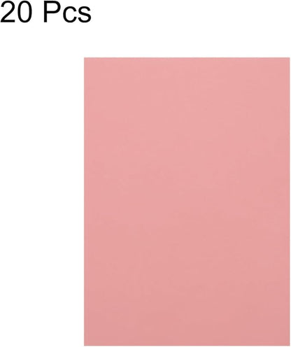 MECCANIXITY Colored Vellum Paper, 20 Sheet Light Pink Transparency 11.7 x 8.2 Printable Vellum Paper, Translucent Vellum Sheets for Printing Wedding Invitations, Ink Jet Laser Printer
