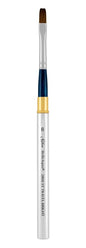 Silver Brush Limited 2802ST-6 BelleAqua Short Handle Bright Travel Brush with Soft Red Sable Synthetic Bristles, Professional Artist Watercolor Brush, Also for Acrylic, Gouache, Inks, & Dyes, Size 6