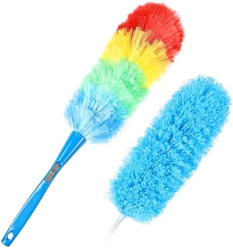 Rainbow Static Duster 24inch Reusable Microfiber Electrostatic Dusters by iHUFeather