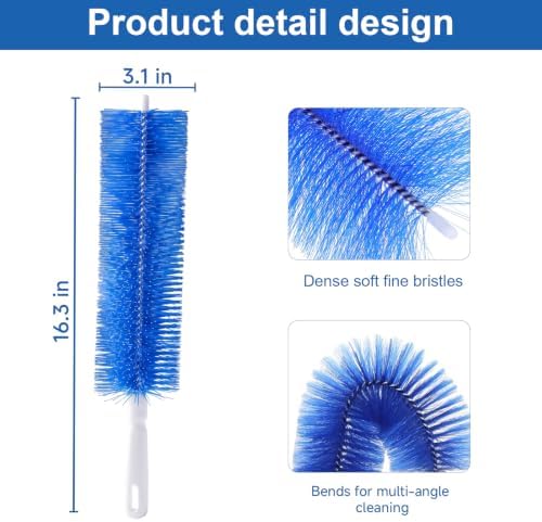 Fan Cleaning Brush, CN1ST 2PCS Brush Reusable Removes Dirt from Fans, Air - Image 2