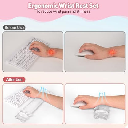Gel Keyboard and Mouse Wrist Rest Set, Wrist pad - Image 4