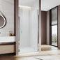 Semi-Frameless Pivot Shower Door 36" W x 72" H, Polished Chrome Glass Door by Ucalafee