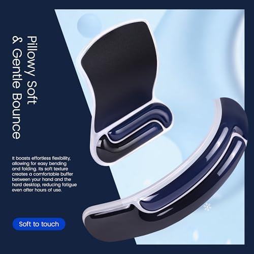 Ospelelf Mouse Pad with Wrist Rest and Ergonomic Gel Keyboard Hand Wrist - Image 4