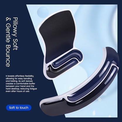 Ospelelf Mouse Pad with Wrist Rest and Ergonomic Gel Keyboard Hand Wrist - Image 4