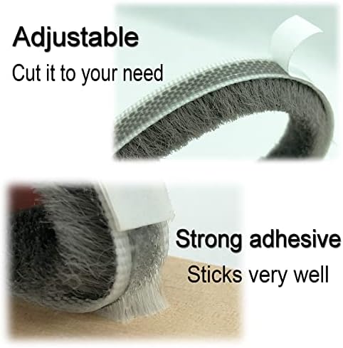 Weather Stripping Brush for Sliding Windows/Doors Frame Side, Pile Self - Image 4