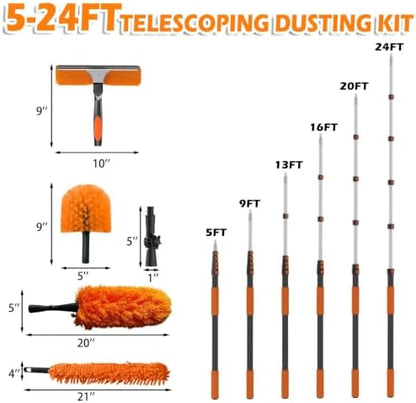 Buyplus 30FT Reach Dusting Kit, Long Duster - Image 3