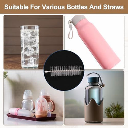 HARFINGTON Straw Cleaner Brush Set, 10 Inch Length 304 Stainless Steel and - Image 6