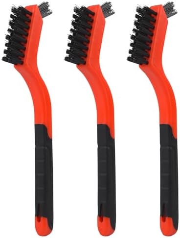 3PCS Ergonomic Handle Nylon Detail Brushes Car Interior Gap Cleaning Brush by GIVEDOUA