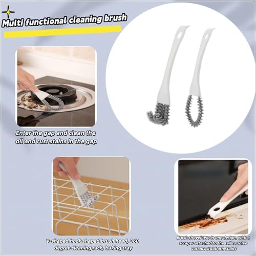2 Pack Oven, Stove & BBQ Cleaning Brush Set - Image 4