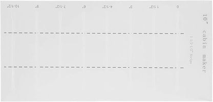 Fydun 10 Inch Log Cabin Quilting Rulers, Clear Scale Smoother Rulers,Acrylic Quilters Edges Maker Template Set for Sewing Lovers Acrylic L Blocks Quilt Crafts