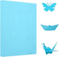 A4 Origami Paper Light Blue 100 Sheets, 8.27×11.7 inch Double Sided Color Easy Fold Big Origami Paper A4 Colored Copy Paper Thin 70gsm for Beginners, DIY handwork Art and Craft Projects (210 x 297 mm)